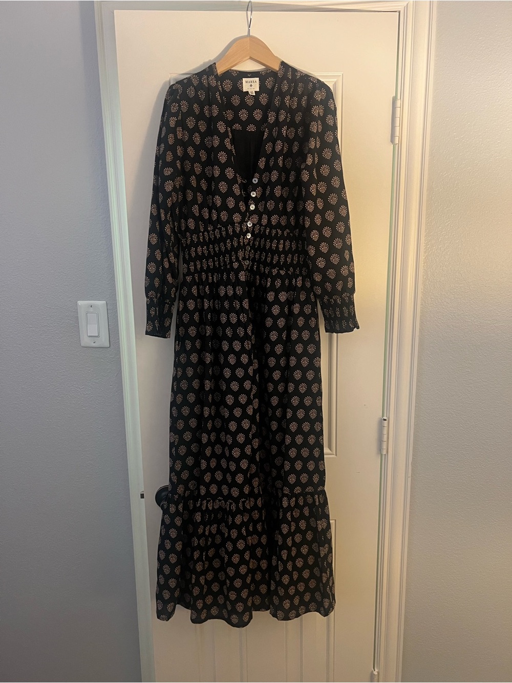 Marea Francesca Dress Black Mini Meadow XS